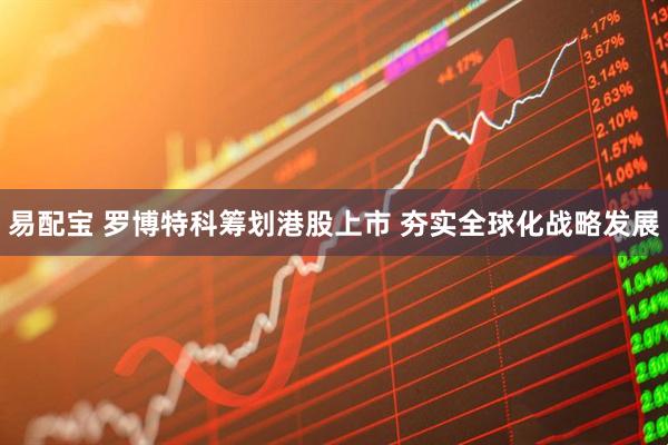 易配宝 罗博特科筹划港股上市 夯实全球化战略发展