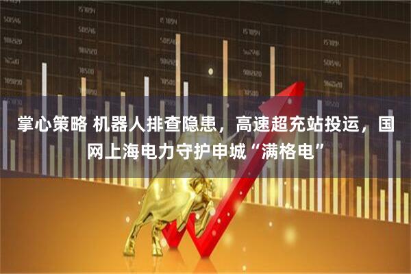 掌心策略 机器人排查隐患，高速超充站投运，国网上海电力守护申城“满格电”